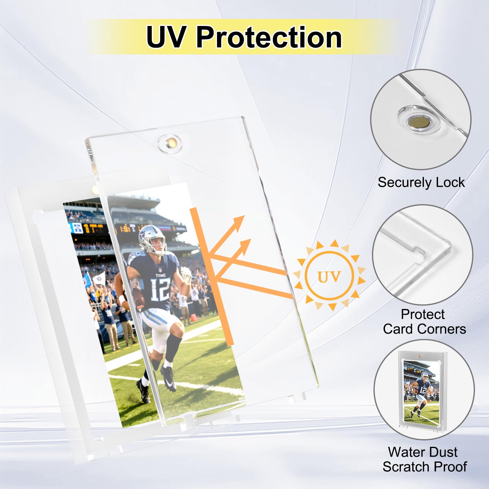 Ngdiluxury diamond-cut corner design shields card corners from impact