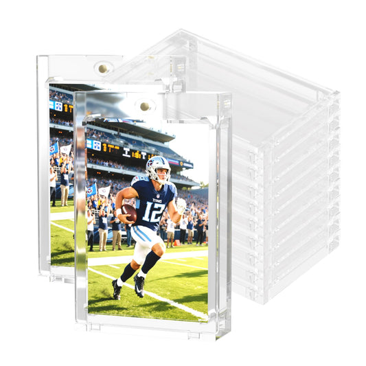 Ngdiluxury 18-pack 180pt magnetic card holders for crystal-clear protection