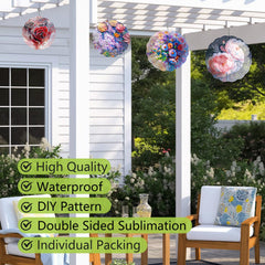 Ngdiluxury individually packaged sublimation wind spinner blanks protect from scratches.