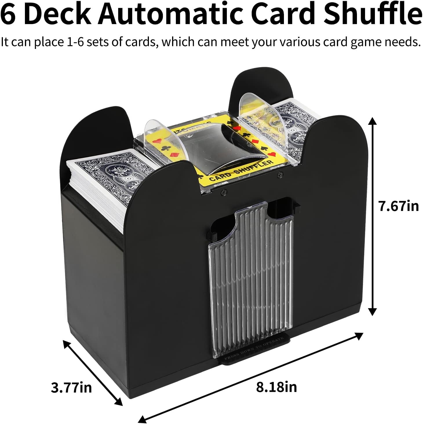 Ni-SHEN gear-driven mechanism delivering fast, reliable shuffles.