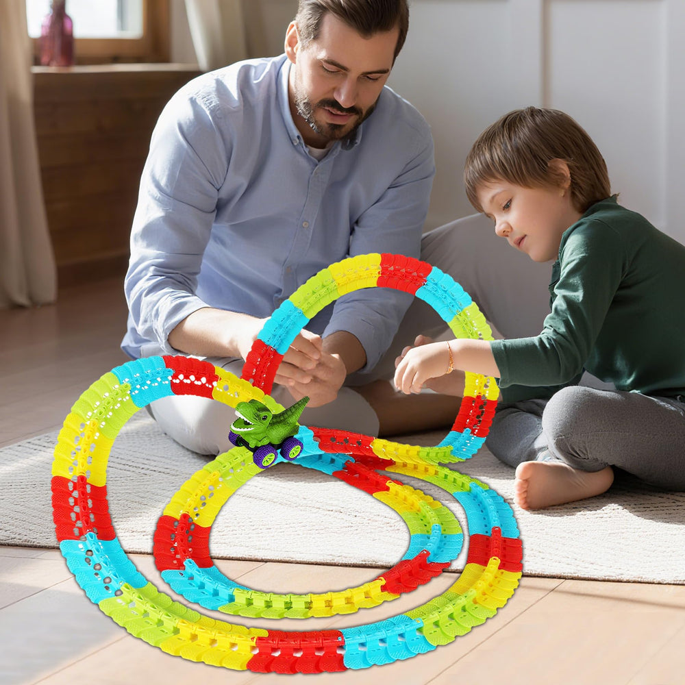 niaosiben glow-in-the-dark track for nighttime play.