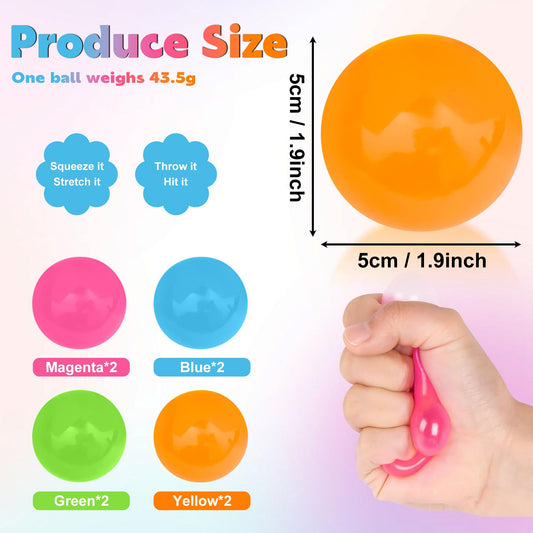 niaosiben sticky balls light up in four colors for family-friendly fun.