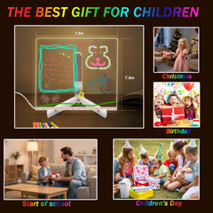 Niaoyun LED Note Board on tripod stand for stable display.