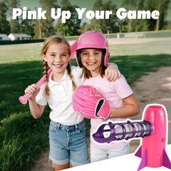 NIBBaNACAL pitching machine helps young players with swing timing.