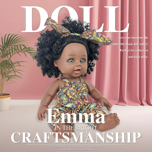 Nice2you black baby doll 10in curly hair ready to style and nurture.