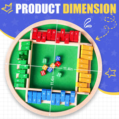 Nicecho Shut The Box pinewood construction highlights durable, quiet gameplay.