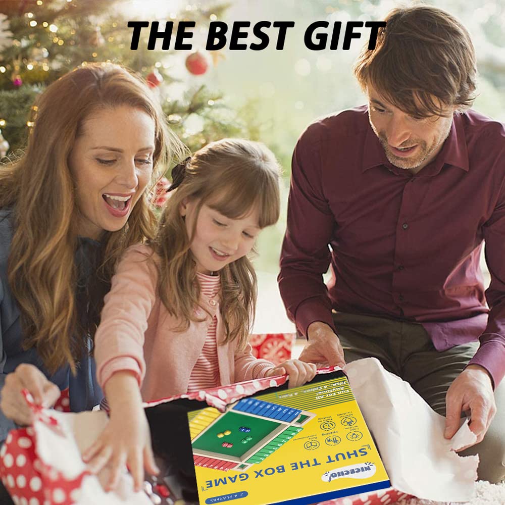Durable Nicecho dice and board resist wear for long-lasting fun.