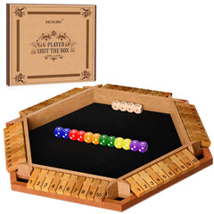 Nicecho Shut The Box wooden board for family fun and learning.