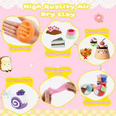 Nicella air dry clay pieces cure in 24 hours odorless