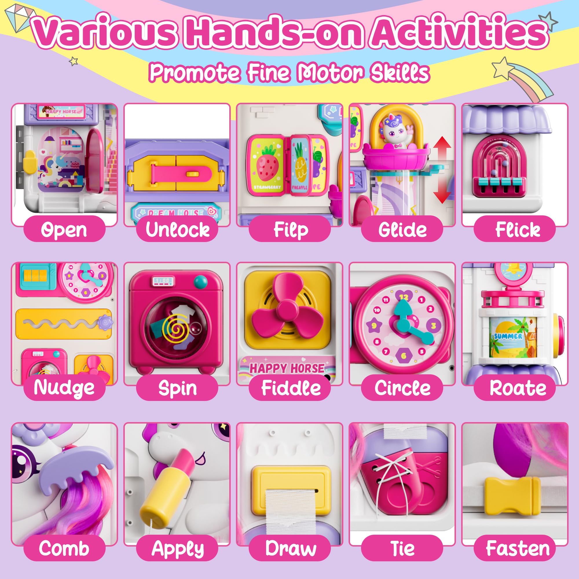 Nicella Busy Board telephone learning introduces language through music cues.