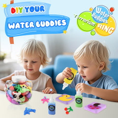 Nicella Creative Play Ideas image suggests aqua fairy, fishing, and squeezing fun