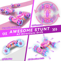 Nicella Gesture Sensing RC Stunt Car 360-degree rotation enables dynamic stunts during play.