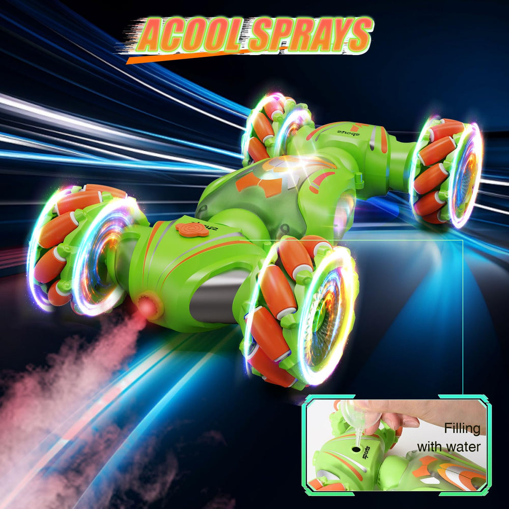 Nicella Stunt Car with two batteries enables longer play sessions and quick swaps