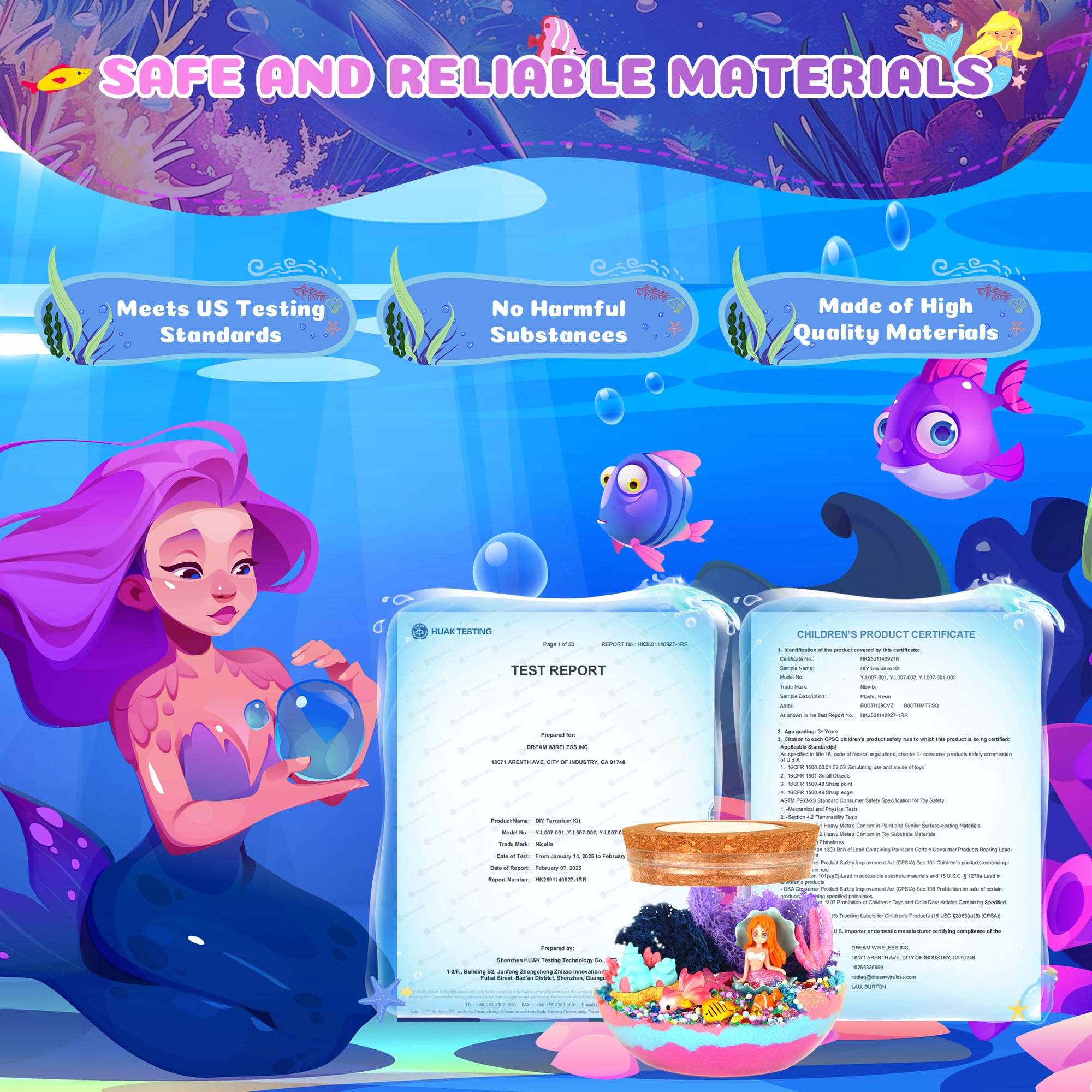 Nicella Mermaid Magic sand colors offer eco-friendly hues for immersive underwater scenes