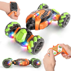 Nicella remote control car front view with compact design and LED lights for play