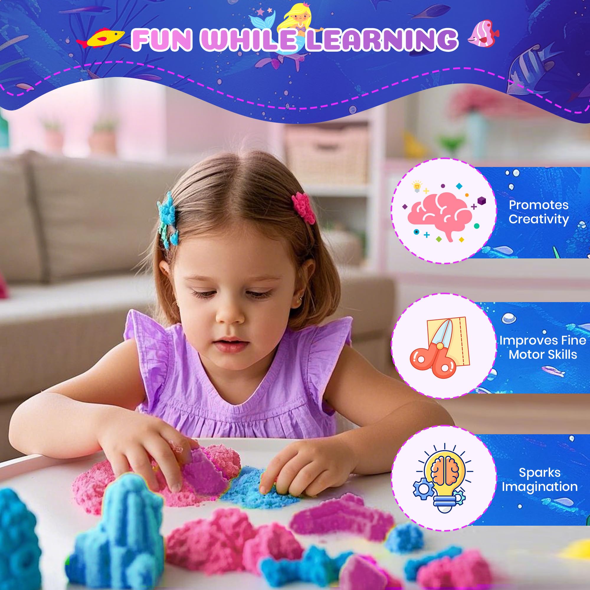 Nicella Mermaid Seashell charms enhance nautical accents during DIY mermaid garden crafting