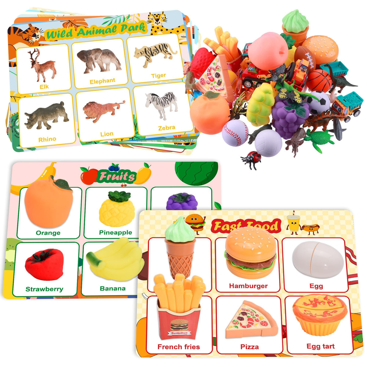 Nicella sorting toys for toddlers with nine themes to boost early categorization skills