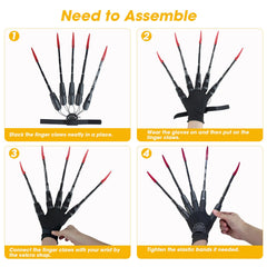 NICENICY assembly steps for finger claws and secure fitting
