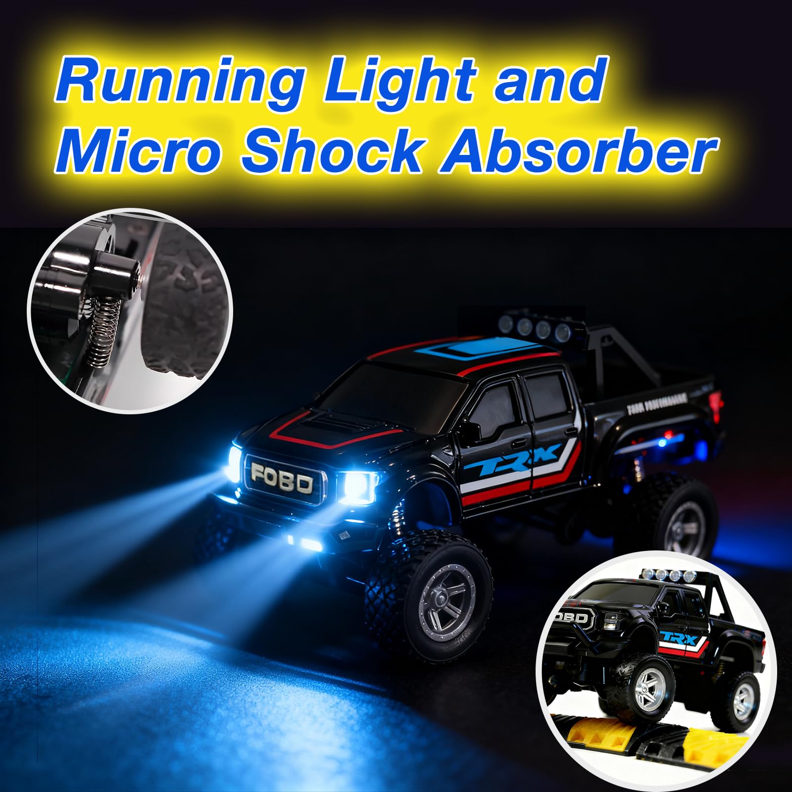 NICETHUMB mini RC truck compact design fits pockets for quick fun anywhere.