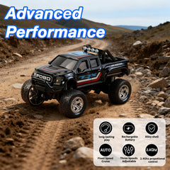 NICETHUMB mini RC truck cruise-control feature supports smooth driving.
