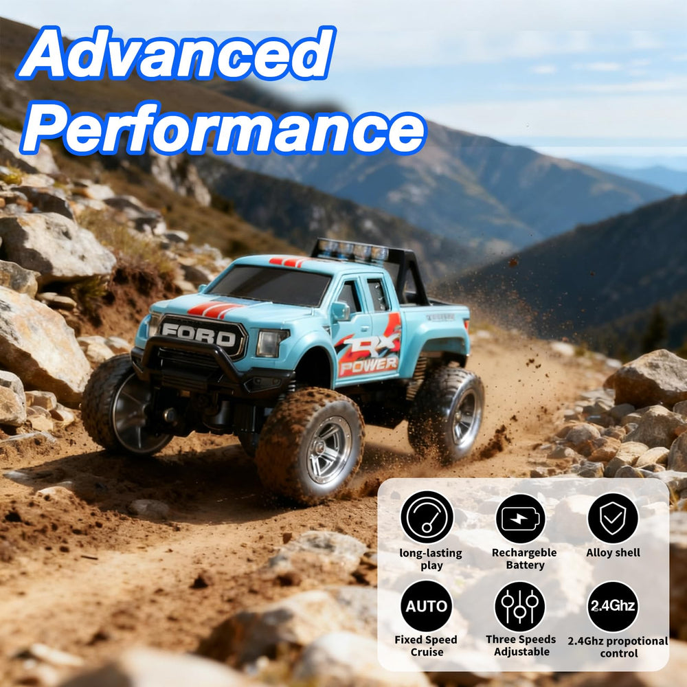 NICETHUMB mini RC truck remote control offers precise steering feedback.