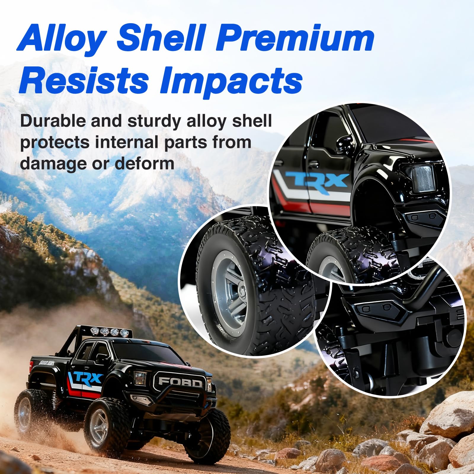  NICETHUMB mini RC truck with trailer expands play scenarios for storytelling.