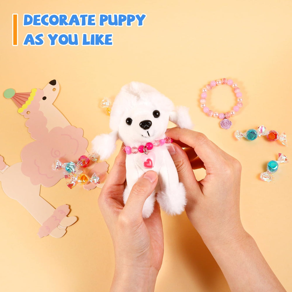 Niceup Poodle plush puppy suitable as classroom pets and gift toppers.