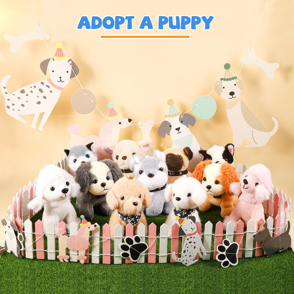 Niceup Schnauzer plush puppy ideal as loot bag filler and decor.
