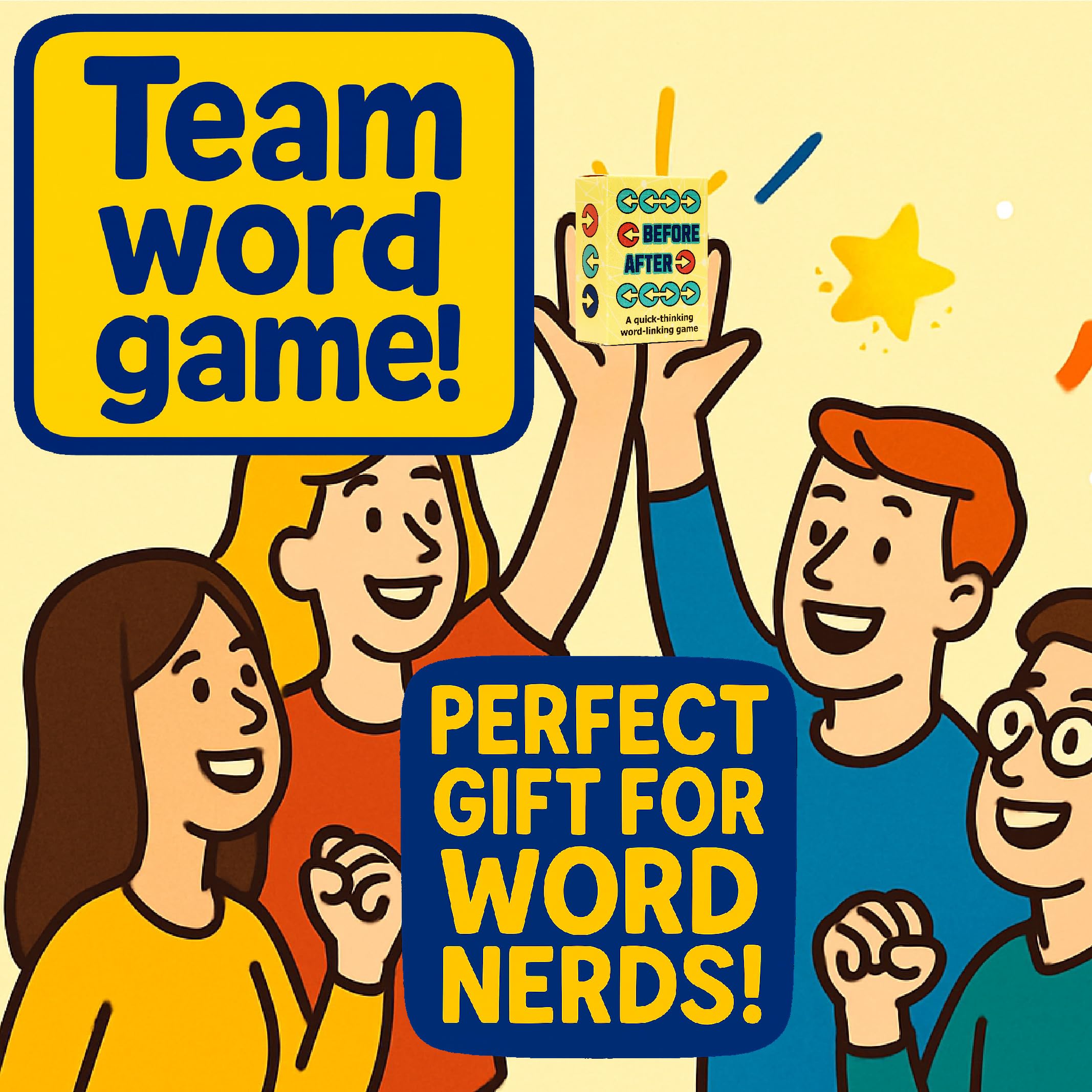 A fast-paced round of Before After sparks rapid word connections