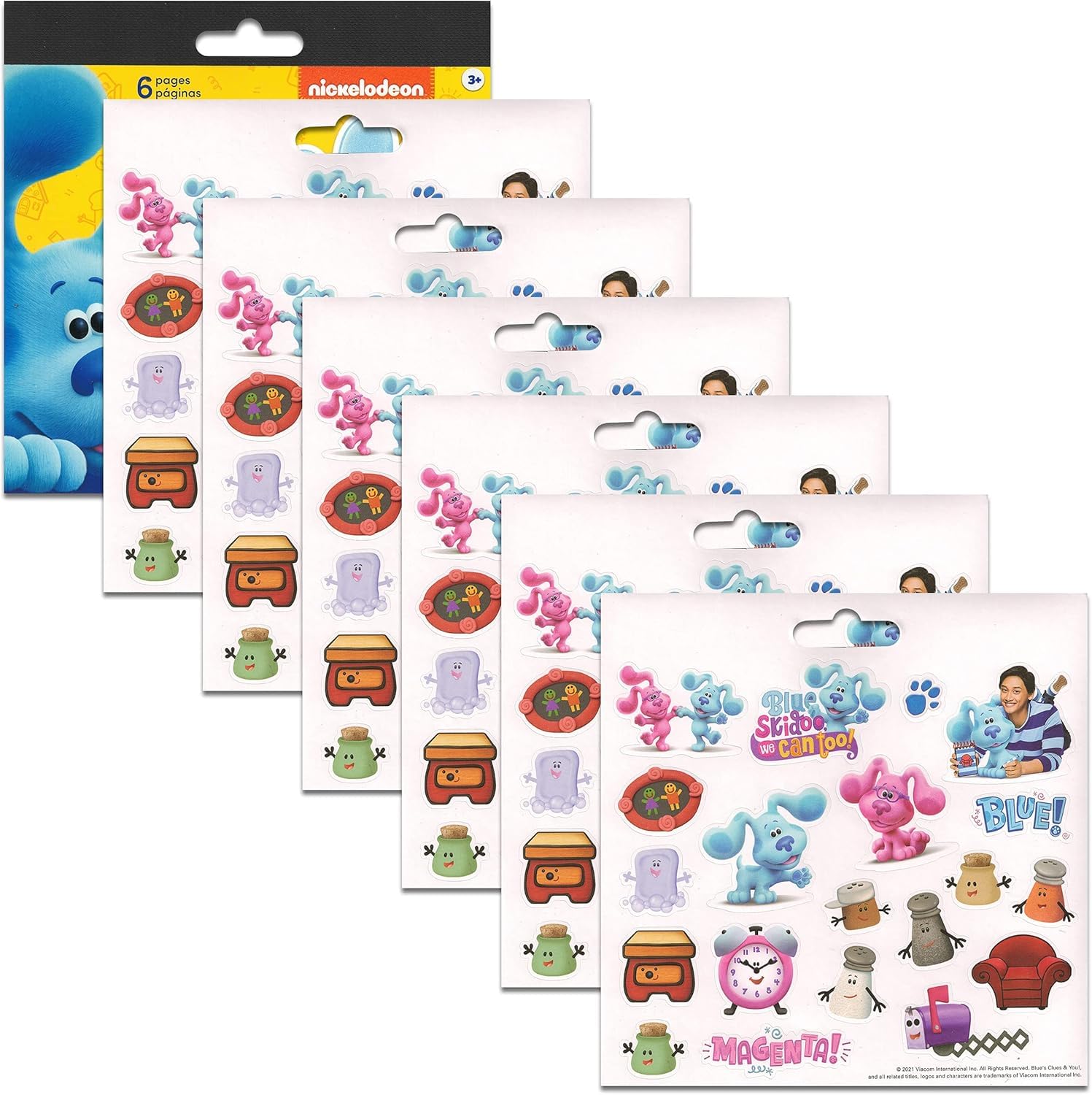 Nickelodeon Blues Clues Barn Bots door hanger supports easy room decoration.