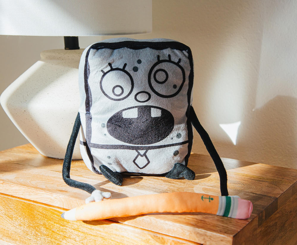 Nickelodeon DoodleBob on shelf display, ideal for fans.