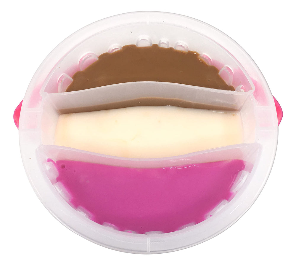 Nickelodeon Slime Ice Cream Bucket chocolate slime adds satisfying squeeze-and-stretch play.