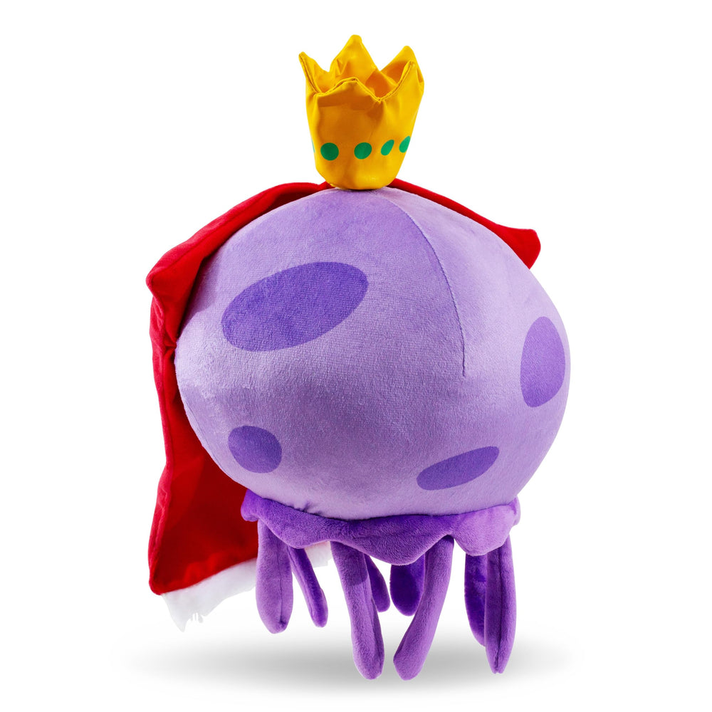Nickelodeon SpongeBob King Jellyfish plush cape and crown details emphasize regal look.