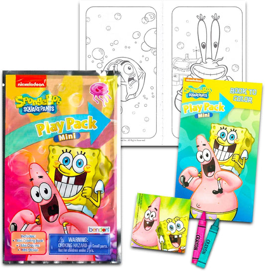 Nickelodeon Spongebob mini coloring books for kid-friendly activities.
