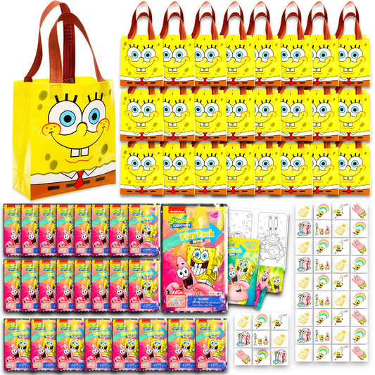 Nickelodeon Spongebob tote bags for reusable party favors and treats.