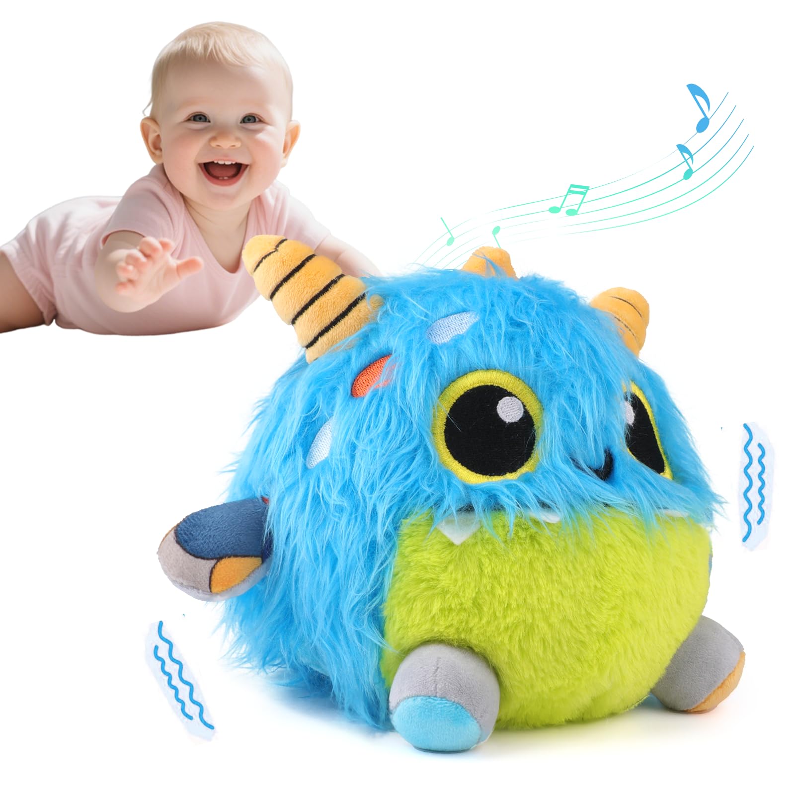 Nicknack crawling monster shell activation with music and movement.