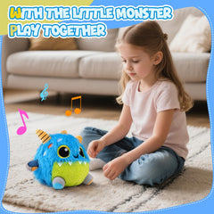 Nicknack soft plush design with rounded edges for safe play.