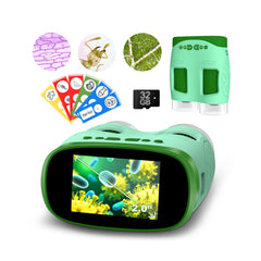 Nicmore 1000X portable microscope front view for kids' hands-on learning