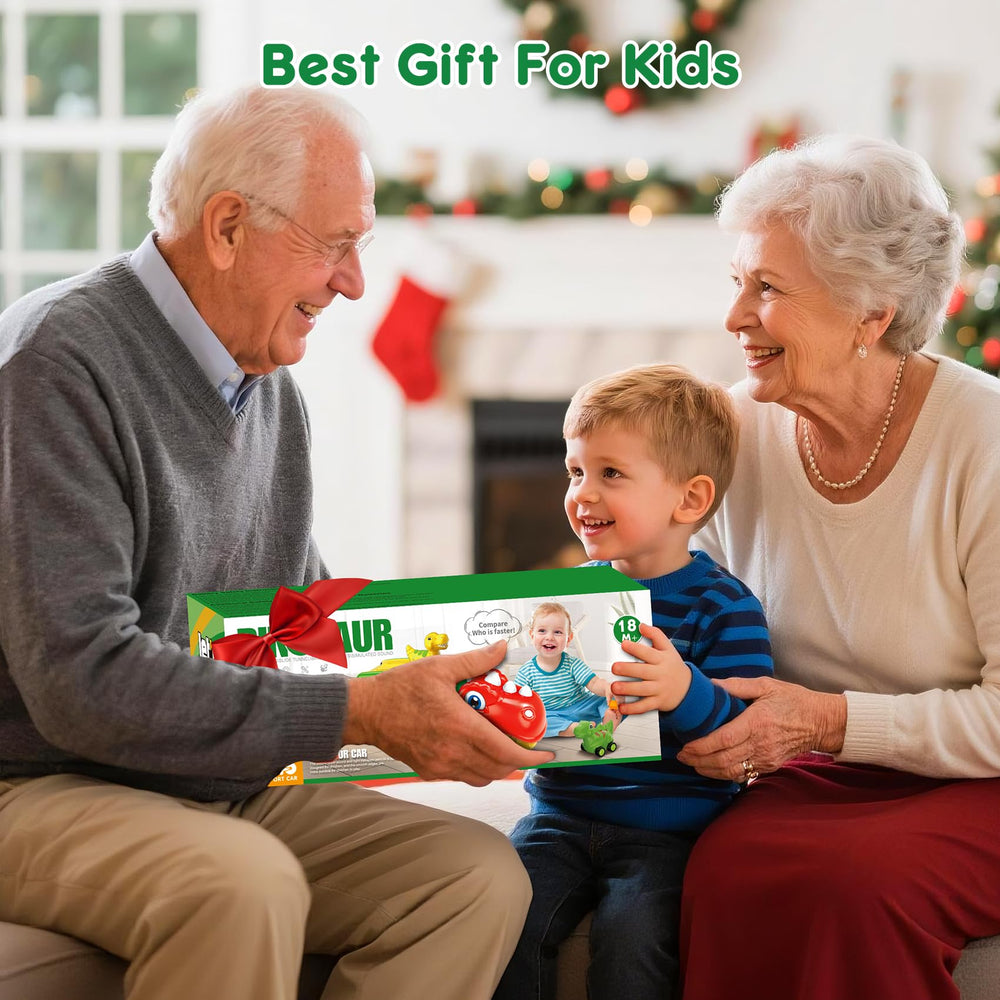 Nicmore gift-ready dinosaur truck set, ideal for birthdays and holidays