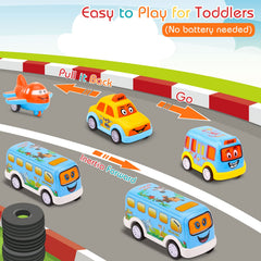 Nicmore middle bus toy encourages collaborative play and storytelling.