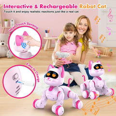 Nicmore Robot Cat USB charging keeps playtime ready and portable.
