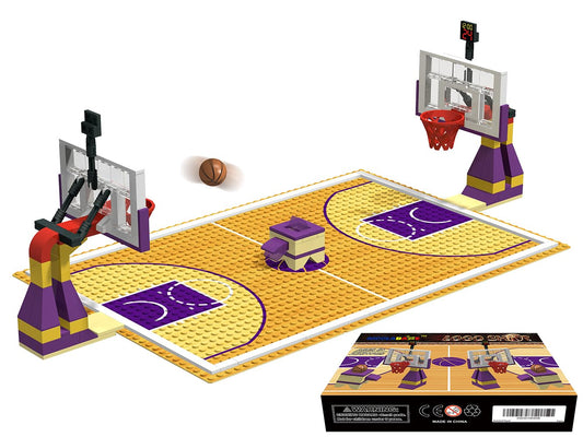Nicolababe basketball court baseplates for creative play and stacking