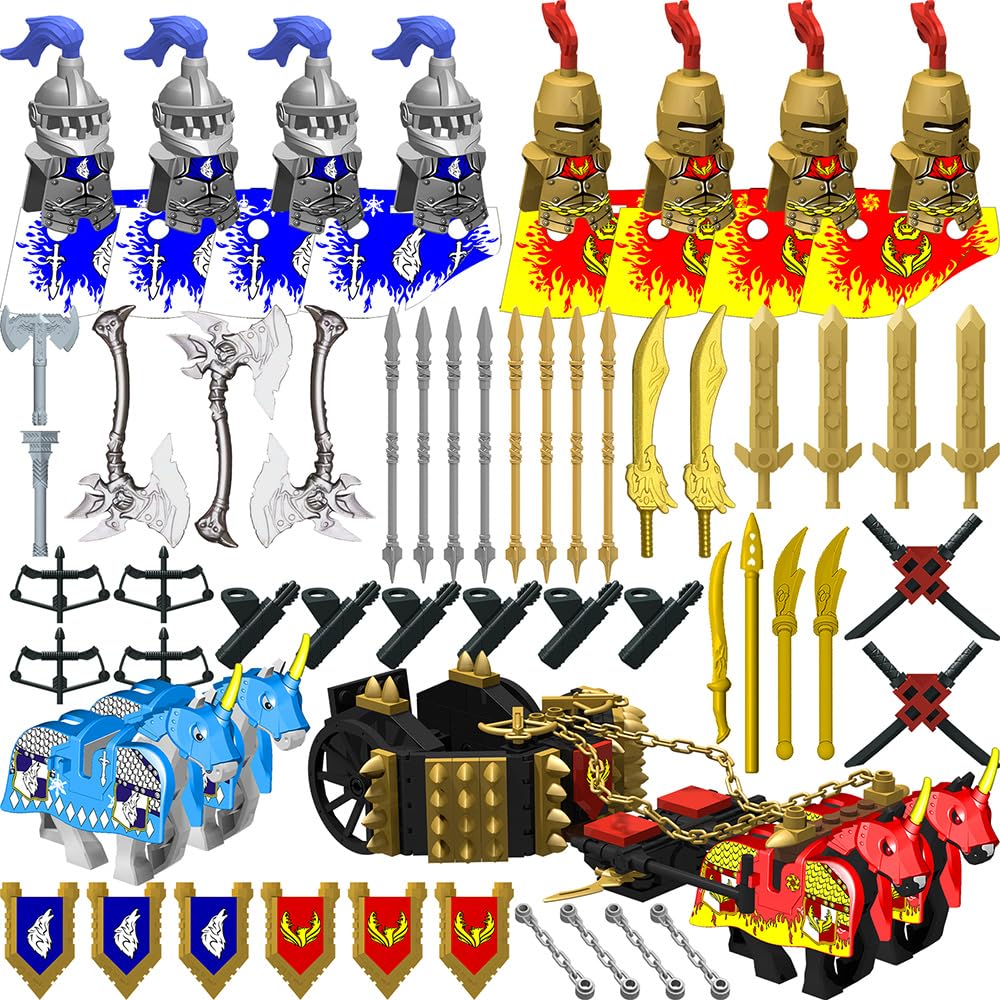 Nicolababe knight armor set for minifigures, adds detailed armor for storytelling.