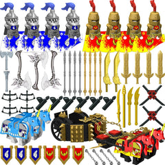 Nicolababe knight armor set for minifigures, adds detailed armor for storytelling.