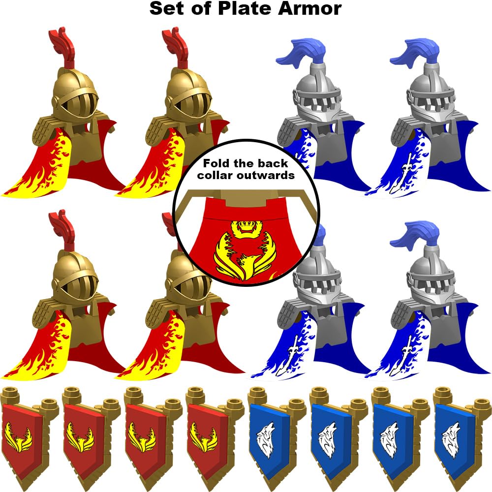 Nicolababe shield set detail provides durable knight gear for play.