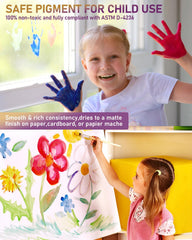 Nicpro paints used to create vibrant posters and paper art.