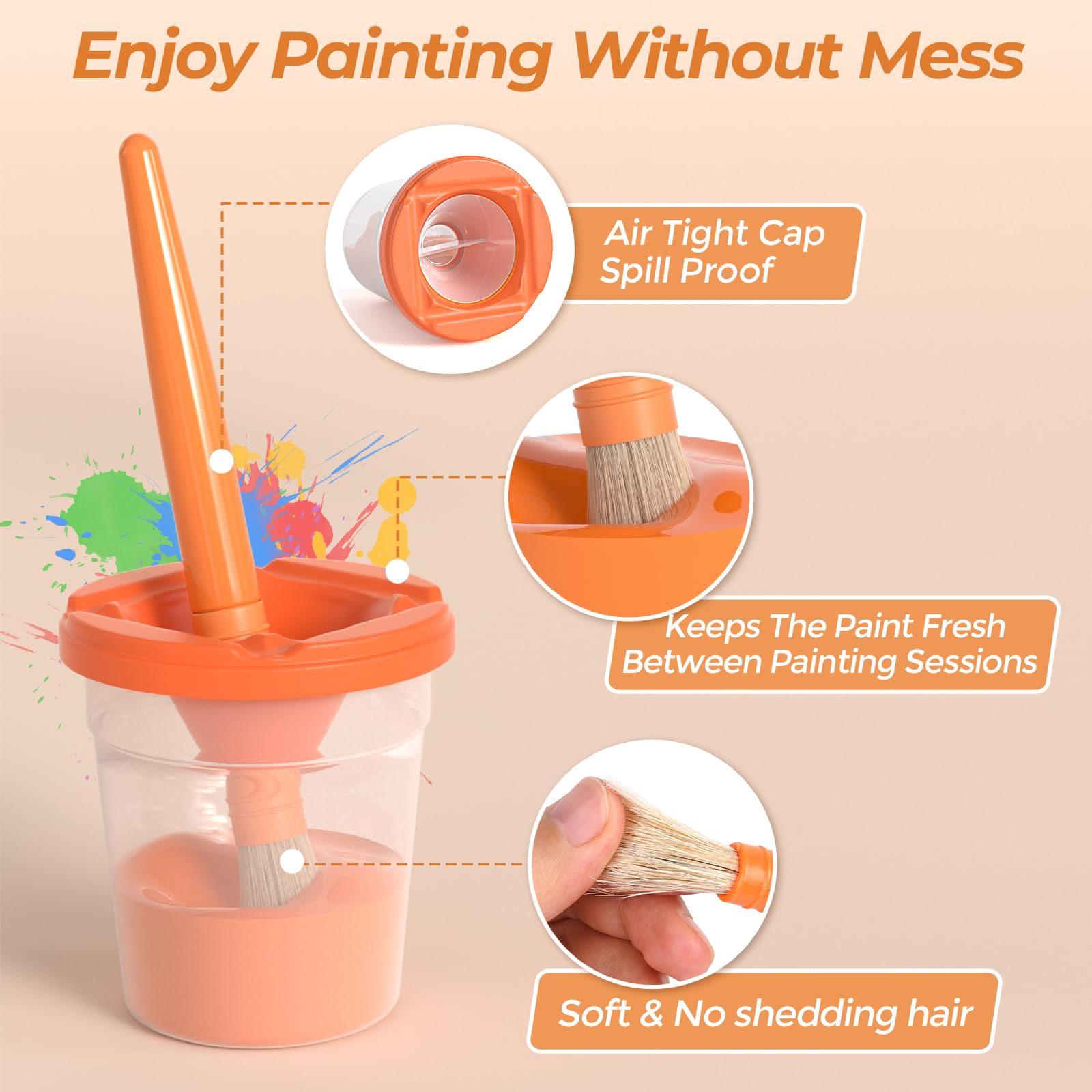 Nicpro colorful brushes enable smooth strokes and precise lines.