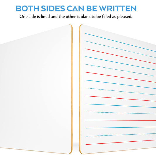 Nicpro lapboard lined side in use for handwriting practice