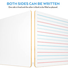 Nicpro lapboard lined side in use for handwriting practice