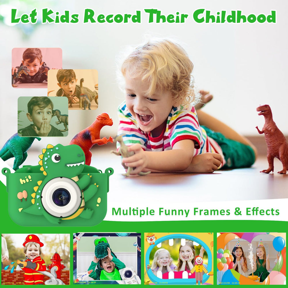 NIDOOT Dinosaur camera battery area promoting long, uninterrupted sessions